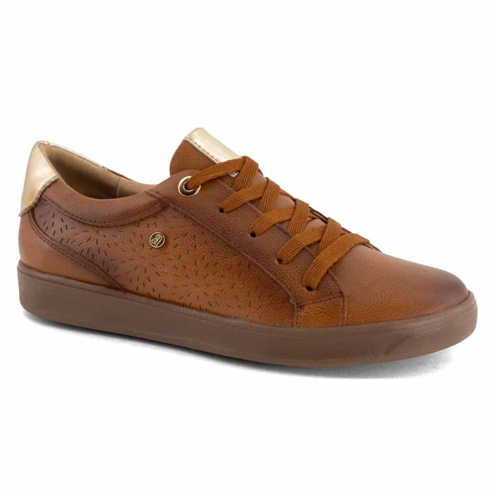 NEW ANDREA women's casual sneakers in brown